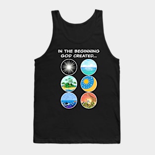 6 Days of Creation – Genesis 1-2 School Teacher & Kids Tank Top